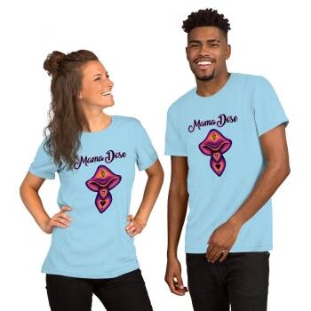 mama dose ocean blue mushroom t shirt